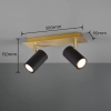 Lampa sufitowa z regulacją MARLEY 802400280 czarna złota 2xGU10