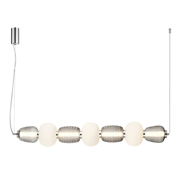 Zwisająca lampa Eris PND-98374-42W-CH Italux LED 42W 3000K chrom biały