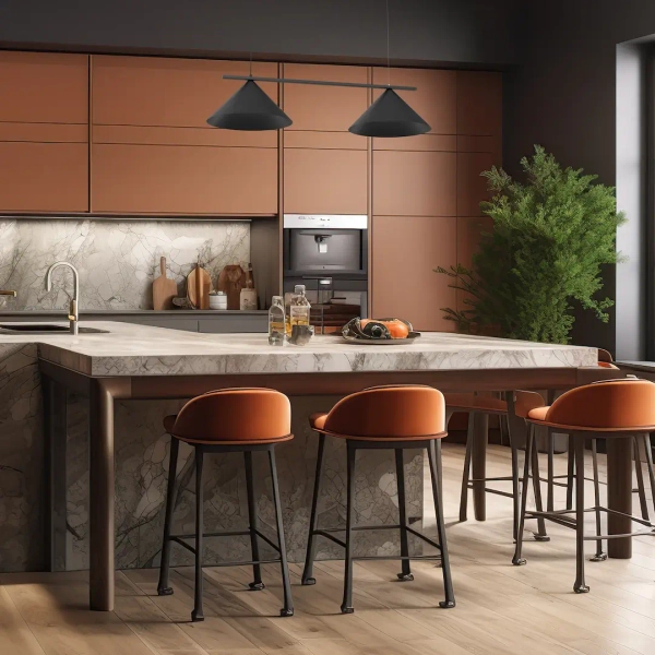 Skracalny zwisający żyrandol CAPITAL MLP0942 do kuchni czarny