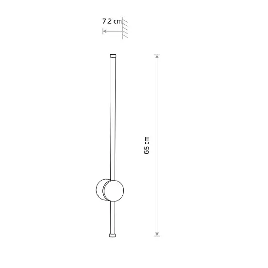 Liniowy kinkiet ORLA LED 11551 LED 12W 3000K IP54 beżowy