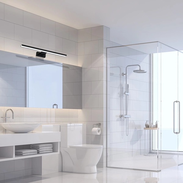 Kinkiet LAMPA ścienna SHINE ML4382 Milagro łazienkowa OPRAWA liniowa listwa LED 13,8W 4000K nad lustro IP44 czarna