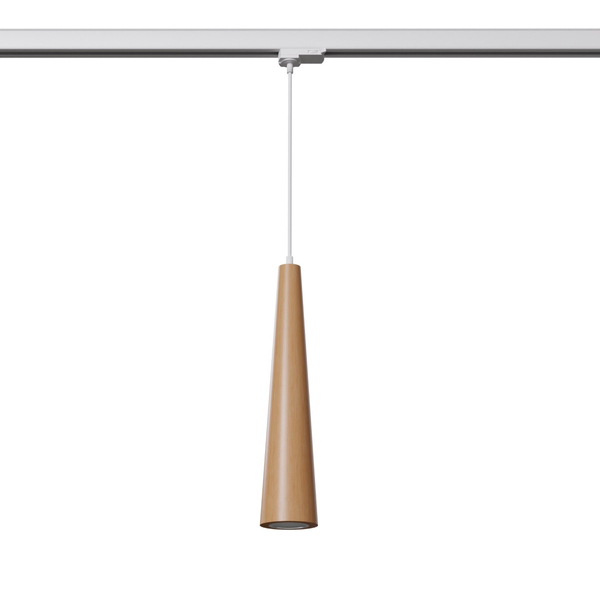 Wisząca lampa do szynoprzewodów 3-faz SULA MYL.00180 biała drewniana