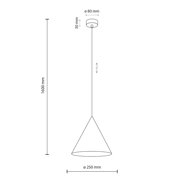 Lampa wisząca do salonu CONO 10886 stożkowa zielony