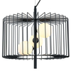 LAMPA wisząca DAREN MDM-3937/3 BK Italux metalowa OPRAWA klatka druciana zwis czarny