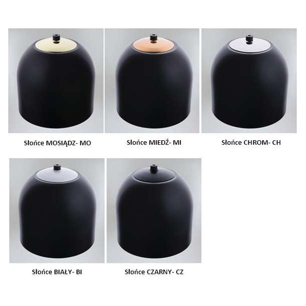LAMPA wisząca DOBO 9038 Shilo metalowa OPRAWA modernistyczny zwis czarny
