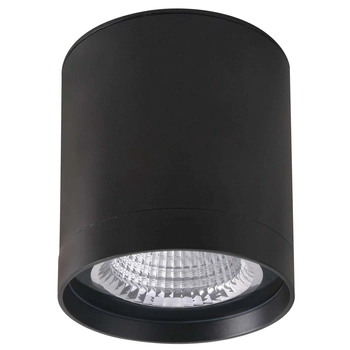 Spot LAMPA sufitowa VETRA OWG-705R/BF-WW Italux metalowa OPRAWA plafon LED 40W 3000K tuba łazienkowa IP65 czarna