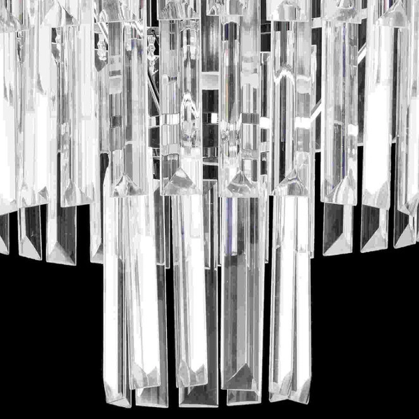 Glamour lampa sufitowa VEN E1736/5+4 CR kryształowa pałacowa chrom crystal