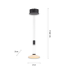 Lampa wisząca Lautada LED 7,5W 3000K z funkcją pamięci czarna