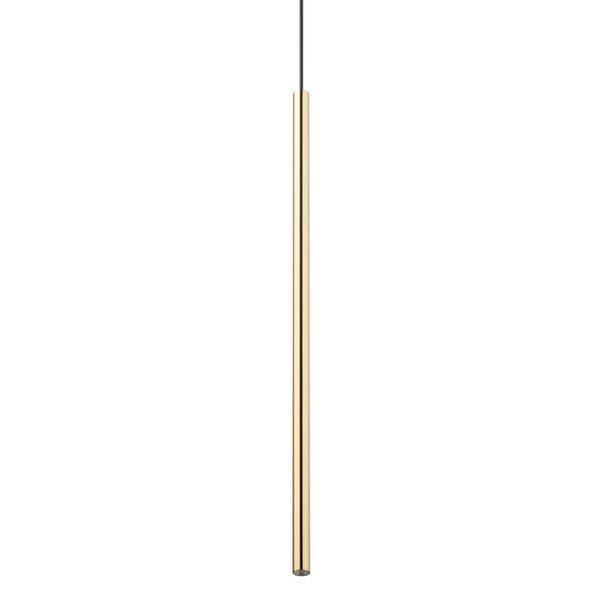 Wisząca lampa do salonu Sopel 40747 Sigma pojedyncza czarna złota