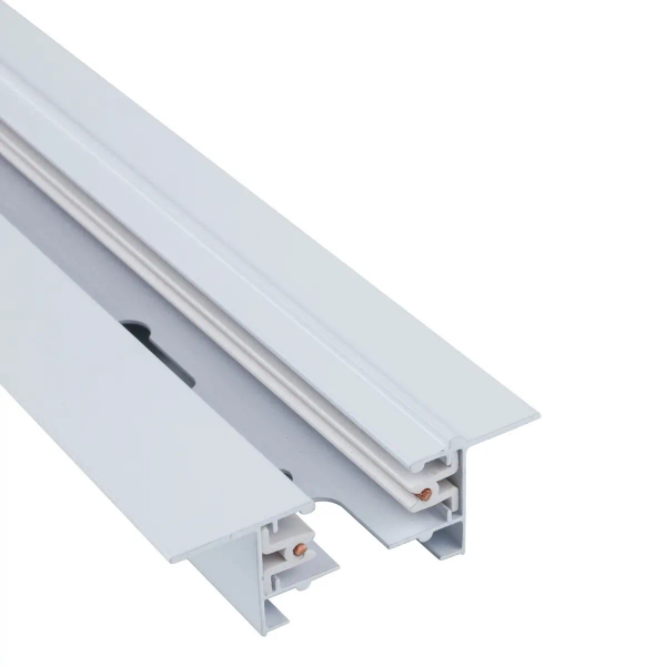 Szynoprzewód sufitowy 1m PROFILE RECESSED TRACK 9012 Nowodvorski 1-fazowa podtynkowa listwa 230V biała