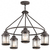 Żyrandol LAMPA zewnętrzna Ashland  KL-ASHLANDBAY-5P Elstead KICHLER ogrodowa OPRAWA metalowy ZWIS outdoor IP44 cynk przezroczysty