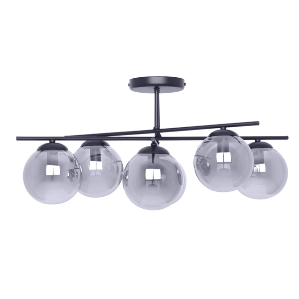 Salonowa lampa sufitowa Gamma K-5167 Kaja okrągłe grafitowe czarne