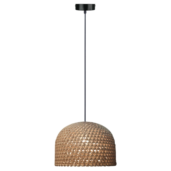 Wisząca lampa kopuła Kanso LP-2025/1P 40 cm nad wyspę drewniana brązowa