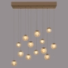 Wisząca lampa PURE POPUP brązowa 2590-97 13xLED 3W 2200-5000K sterowana góra-dół