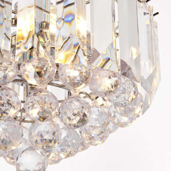 Salonowa lampa wisząca Fargo FARGO-12CH Endon glamour chrom przezroczysta