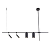 Regulowana LAMPA wisząca NAMASU 7926 Shilo metalowa tuby czarne