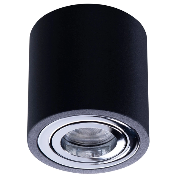 Kierunkowa lampa sufitowa Brant AZ2929 okrągła czarna chrom