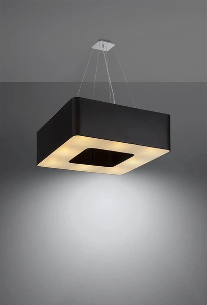 LAMPA wisząca SL.0784 abażurowa OPRAWA zwis kwadratowy czarny