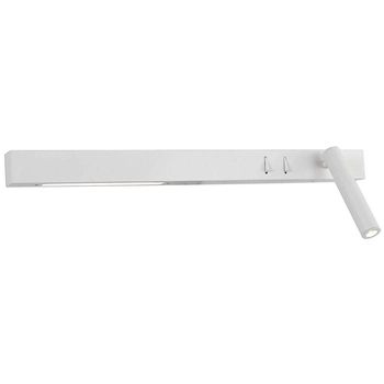 Loftowa LAMPA ścienna VK/04230/W/W/60/R MDECO regulowana OPRAWA metalowa LED 15W 3200K kinkiet biały