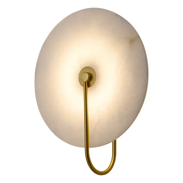 Sypialniany kinkiet naścienny Cyntia WL0115 Yaskr LED 8W 3000K okrąg złoty