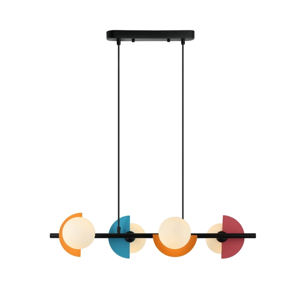 Wisząca lampa nad stół Nauti PND-37482-4-MLTI Italux do kuchni multikolor