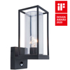 Elewacyjna LAMPA zewnętrzna FLAIR 5288802012 Lutec ścienna OPRAWA ogrodowa outdoor IP44 czarna przezroczysta