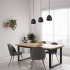Wisząca lampa nad wyspę Nord 4871 TK Lighting potrójna metal czarny złoty