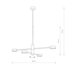 Industrialna LAMPA sufitowa ORBIT 7943 Nowodvorski metalowe kinkiet do kuchni czarny
