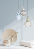 Pojedyncza lampa wisząca Eustoma MOD238-PL-01-BL szkło niebieska