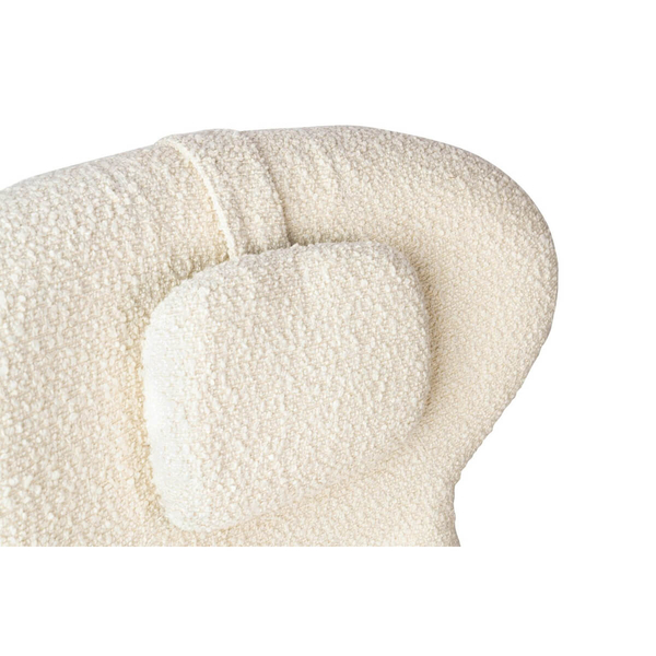 Komfortowy fotel Teddy KH1301100124 Grand z podnózkiem beżowy czarny