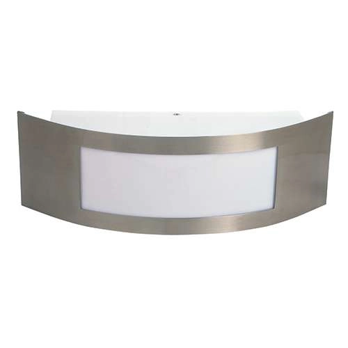 Elewacyjna LAMPA ścienna BINGO MANGO-1 HL237 01146 Ideus zewnętrzna OPRAWA półokrągła kinkiet przyścienny outdoor IP44 satyna bia