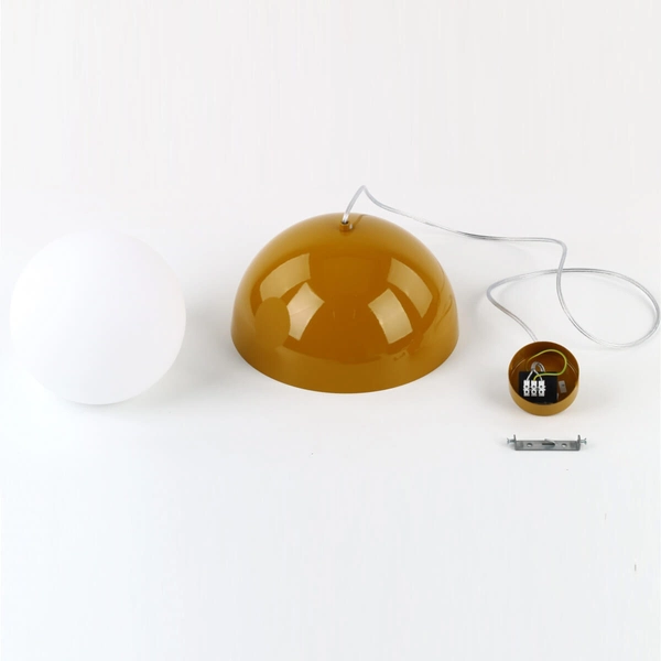 Lampa zwisowa Bono 10275 bubble do gabinetu metalowa biała żółta