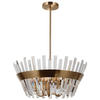 Sypialniana lampa zwisowa Altoya PND-22450-5A-HBR Italux kryształy mosiądz