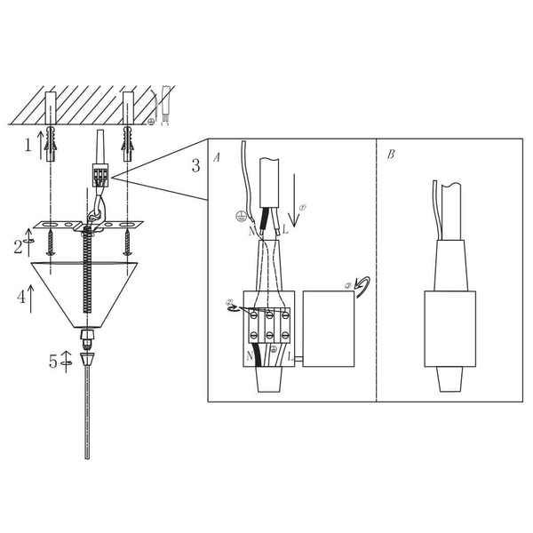 Bambusowa lampa wisząca Palmar LE42123 do kuchni beżowa