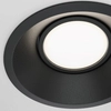 Sufitowe oczko podtynkowe Dot DL028-2-01B metalowe czarne