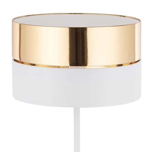 Stojąca lampa do salonu Hilton 5074 TK Lighting glamour biała złota