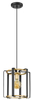 Lampa wisząca Primero PND-44003-1-BK-GD złota czarna