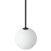 Wisząca lampa kulista Kier 10310 loftowa biała czarna