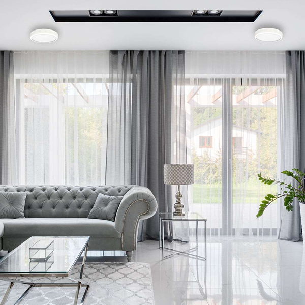 LAMPA sufitowa GEA ML6393 Milagro metalowa OPRAWA okrągła LED 36W 3000K - 6000K plafon biały