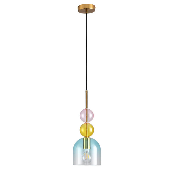 Jadalniana lampa wisząca PASTELLO ST-DN345A szklana wielokolorowa