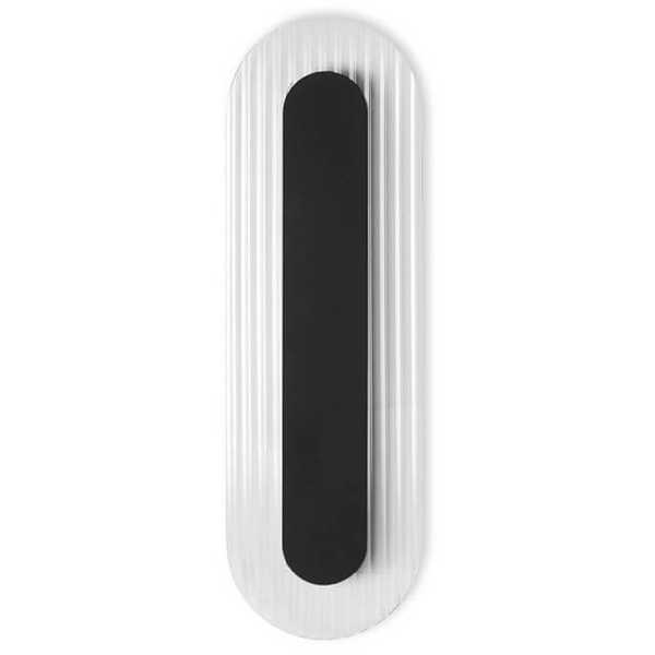 Szklana naścienna lampa Riflo RIWA62004 LED 3W 4000K czarna biała