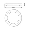 Lampa sufitowa ARUBA biała C0286 1xLED 85W 3000K  ?60cm na korytarz