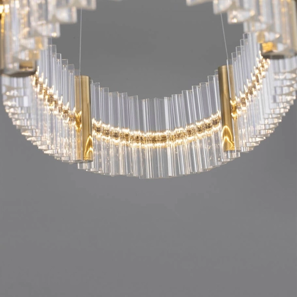 Okrągła lampa zwisająca MAYO LE44227 LED 45W 3500K pierścień złota