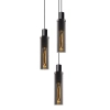 Zwieszana lampa tuba ORLANDO 74404/13/65 Lucide przydymiony czarny