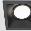 Wpuszczana oprawa kwadratowa Dot DL029-2-01B metalowa czarna