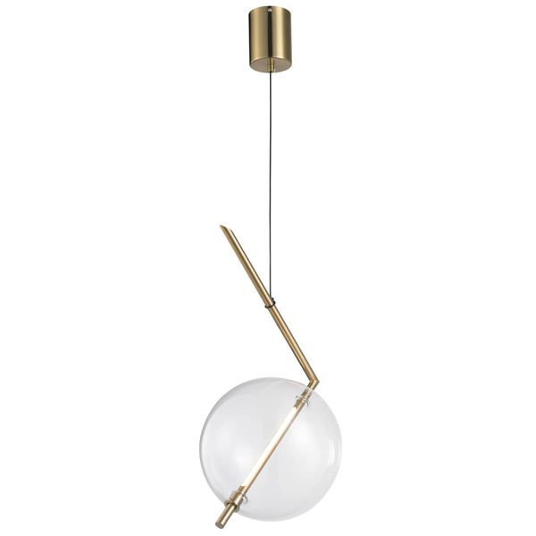 Wisząca lampa ball Amore ST-8869P-1 Step LED 12W 3000K designerska złota