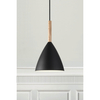 Zwisowa lampa nad stół Pure 43293003 metalowa czarny drewniana