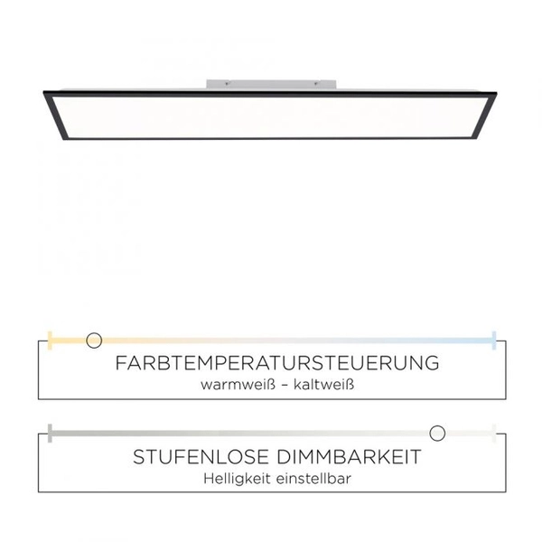 Sufitowa lampa Flat 14757-18 LED 37W biała czarna