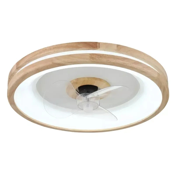 Sufitowa lampa GATIAN 03650 LED 30W 2700-6500K wentylator drewniany biały