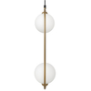 Lampa wisząca eliptyczna Ring MOD013PL-02BS1 zwis mosiądz
